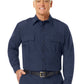 Men's Classic Long Sleeve Fire Officer Shirt - FSE0 - Navy