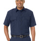 Men's Classic Short Sleeve Fire Officer Shirt - FSE2 - Navy