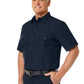 Men's Classic Short Sleeve Firefighter Shirt - FSF2 - Midnight Navy
