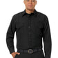 Men's Classic Long Sleeve Western Firefighter Shirt - FSF4 - Black