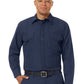 Men's Classic Long Sleeve Western Firefighter Shirt - FSF4 - Navy
