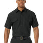 Men's Classic Short Sleeve Western Firefighter Shirt - FSF6 - Black