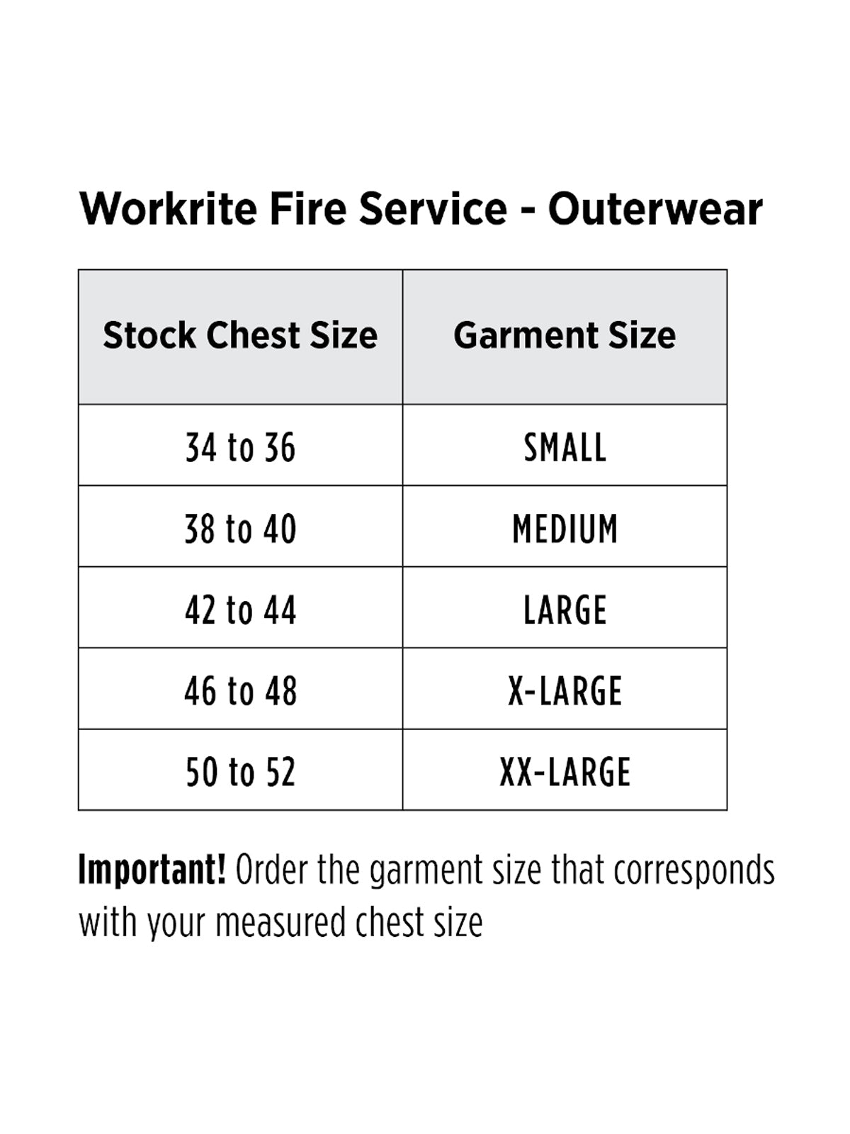SIZECHART