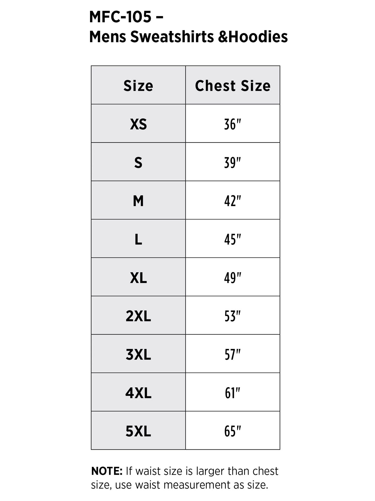 SIZECHART