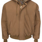 Men's Heavyweight Flame-Resistant Insulated Brown Duck Hooded Jacket - JLH6 - Brown Duck