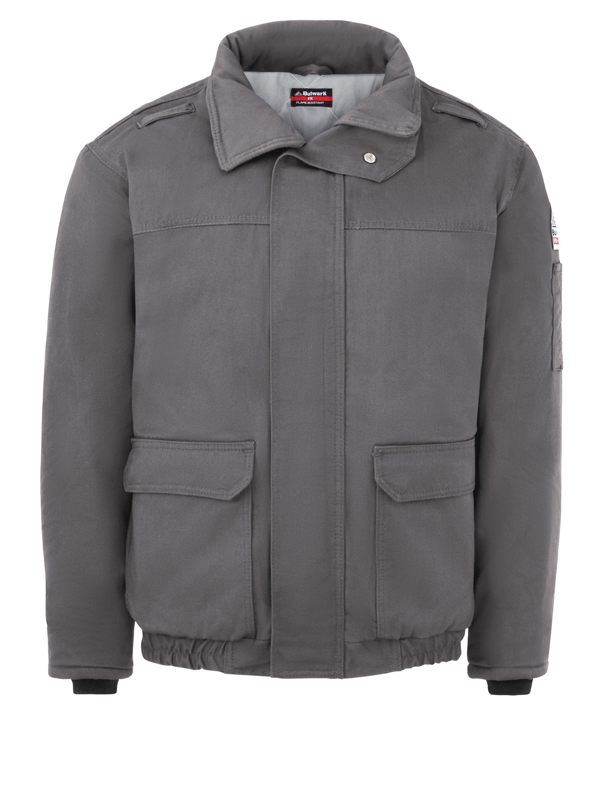 Men's Heavyweight Flame-Resistant Insulated Bomber Jacket - JLR8 - Grey