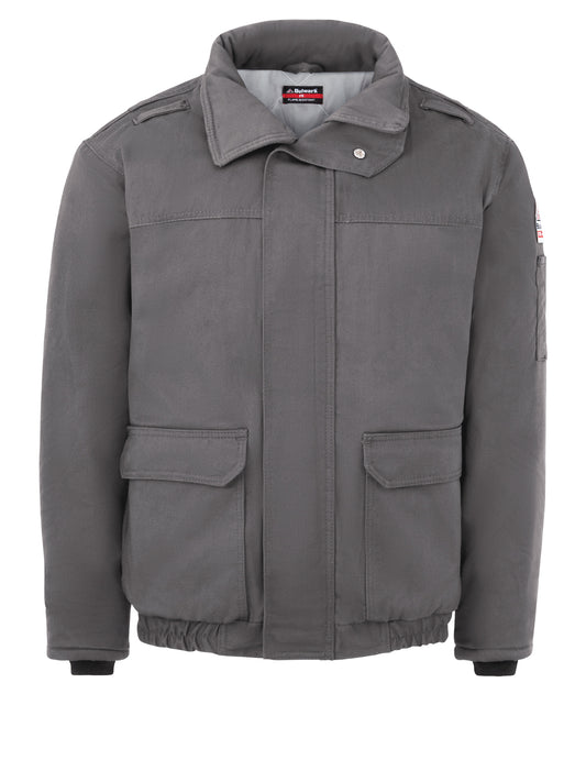Men's Heavyweight Flame-Resistant Insulated Bomber Jacket - JLR8 - Grey