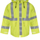 Men's Flame-Resistant Hi-Visibility Hooded Rain Jacket - JXN4 - Yellow