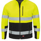 Men's Hi-Visibility Soft Shell Jacket - JY34 - Fluorescent Yellow/Black