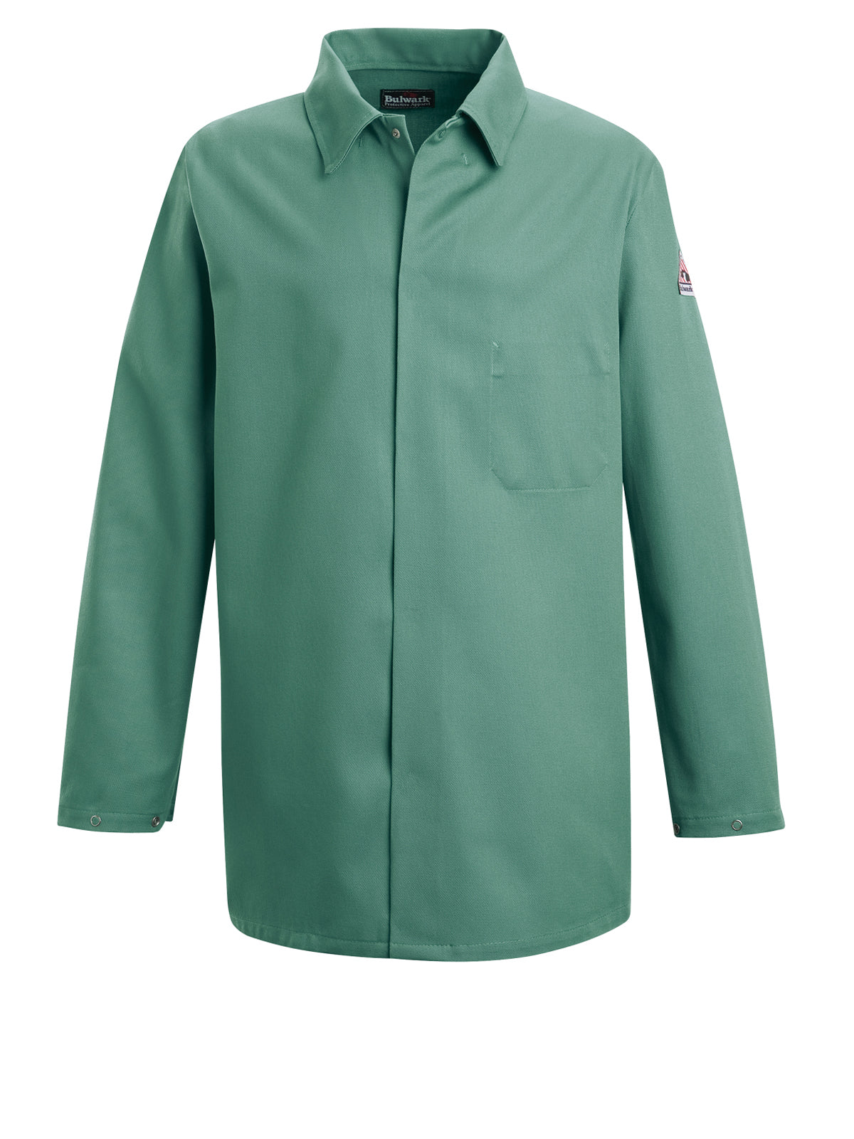 Men's Midweight Flame-Resistant Work Coat - KEW2 - Visual Green