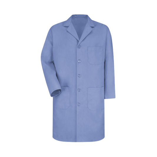 Men's Three-Pocket 41.5" Full-Length Lab Coat - KP14 - Light Blue