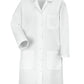 Women's Three-Pocket Gripper-Front 38.25" Full-Length Lab Coat - KP15 - White