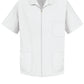 Men's Zip-Front Smock - KP44 - White