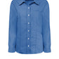 Women's Long-Sleeve Stretch Oxford Shirt - L254 - French Blue