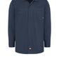 Men's Industrial Cotton Long-Sleeve Work Shirt - L307 - Dark Navy