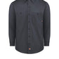 Men's Industrial Long-Sleeve Work Shirt - L535 - Dark Charcoal
