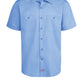 Men's Industrial WorkTech Ventilated Short-Sleeve Work Shirt With Cooling Mesh - LS51 - Light Blue