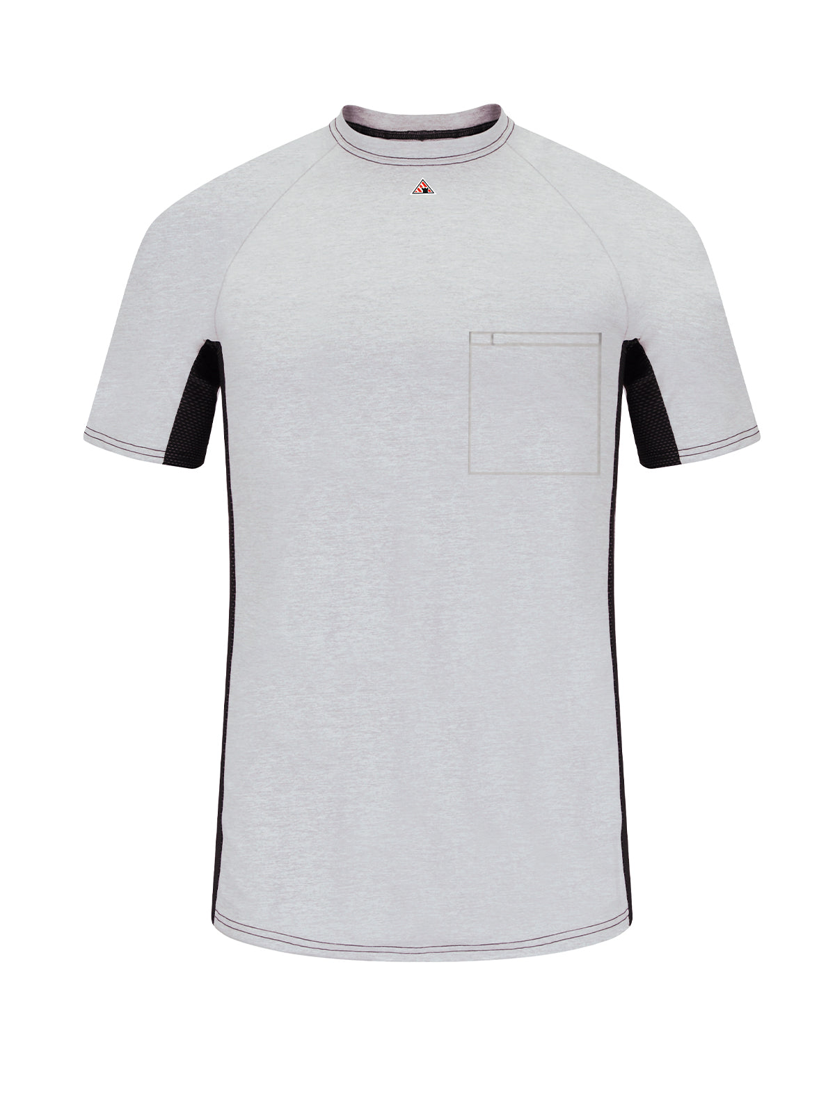 Men's Flame-Resistant Concealed Chest Pocket Base Layer Shirt - MPS4 - Grey