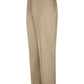 Men's Plain Front Cotton Casual Pant - PC44 - Khaki