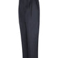 Women's Pleated Twill Slacks - PT39 - Black