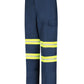 Men's Industrial Cargo Pant - PT88 - Navy with Yellow/Green Visibility Trim