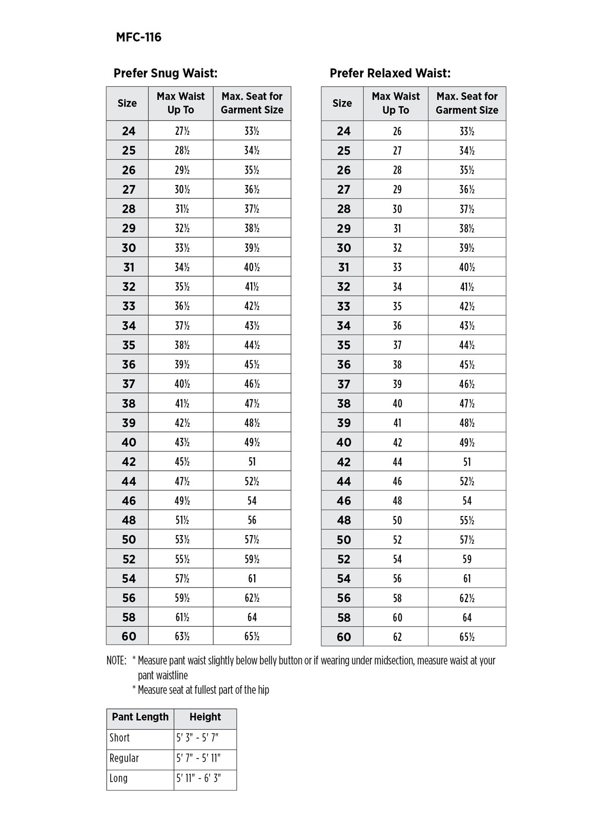 SIZECHART