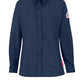 Women's Lightweight Flame-Resistant Comfort Woven Shirt - QS23 - Navy