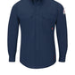 Men's Lightweight Flame-Resistant Comfort Woven Shirt - QS24 - Navy