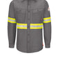 Men's Endurance Collection Flame-Resistant Work Shirt - QS40 - Enhanced Visibility Grey