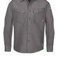 Men's Endurance Collection Flame-Resistant Work Shirt - QS40 - Grey