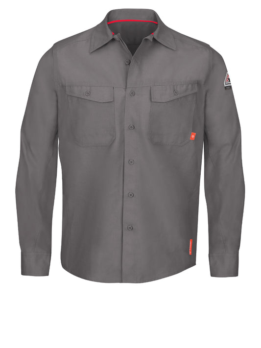 Men's Endurance Collection Flame-Resistant Work Shirt - QS40 - Grey