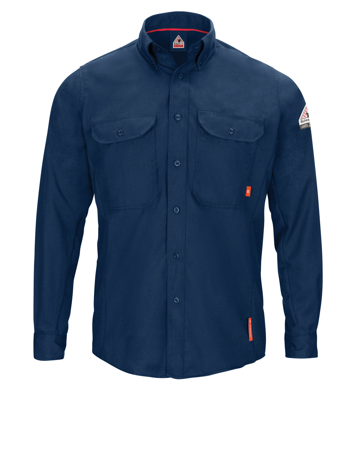 Men's Lightweight Flame-Resistant Comfort Woven Shirt - QS50 - Navy