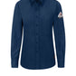 Women's Lightweight Flame-Resistant Comfort Woven Shirt - QS51 - Navy