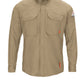 Men's Lightweight Flame-Resistant Comfort Woven Long Sleeve Shirt - QS52 - Khaki