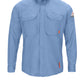 Men's Lightweight Flame-Resistant Comfort Woven Long Sleeve Shirt - QS52 - Light Blue