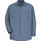 Men's Long Sleeve Wrinkle-Resistant Cotton Work Shirt - SC30 - Postman Blue