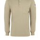Men's Flame-Resistant Long-Sleeve Henley Shirt - SEL2 - Khaki