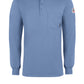 Men's Flame-Resistant Long-Sleeve Henley Shirt - SEL2 - Light Blue