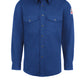 Men's Midweight Excel Flame-Resistant Snap-Front Uniform Shirt - SES2 - Royal Blue