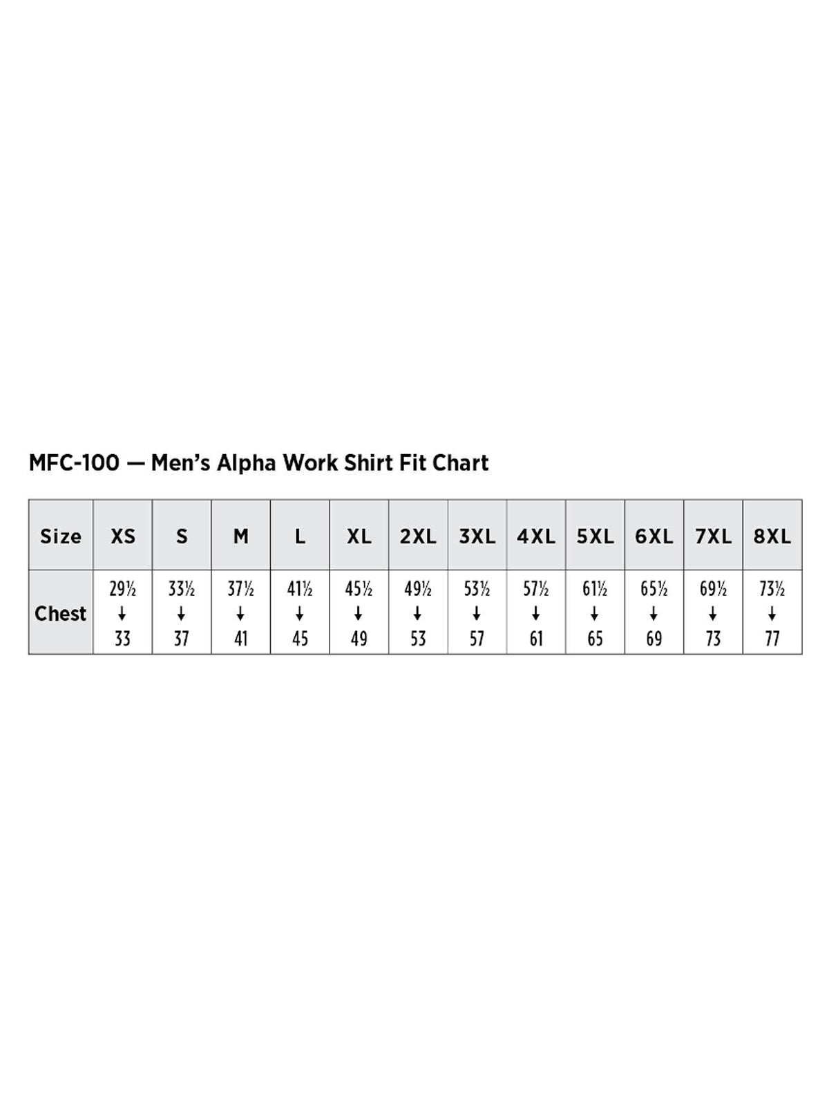 SIZECHART