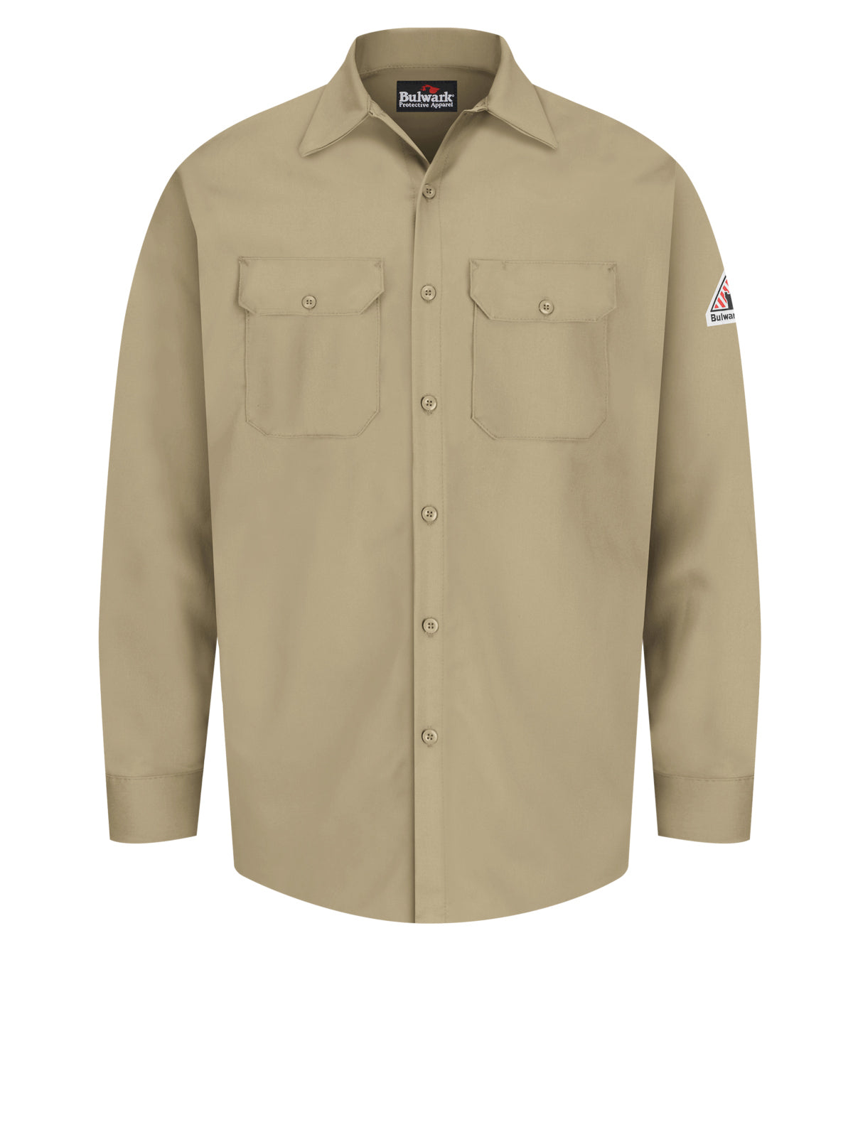 Men's Midweight Excel Flame-Resistant Work Shirt - SEW2 - Khaki