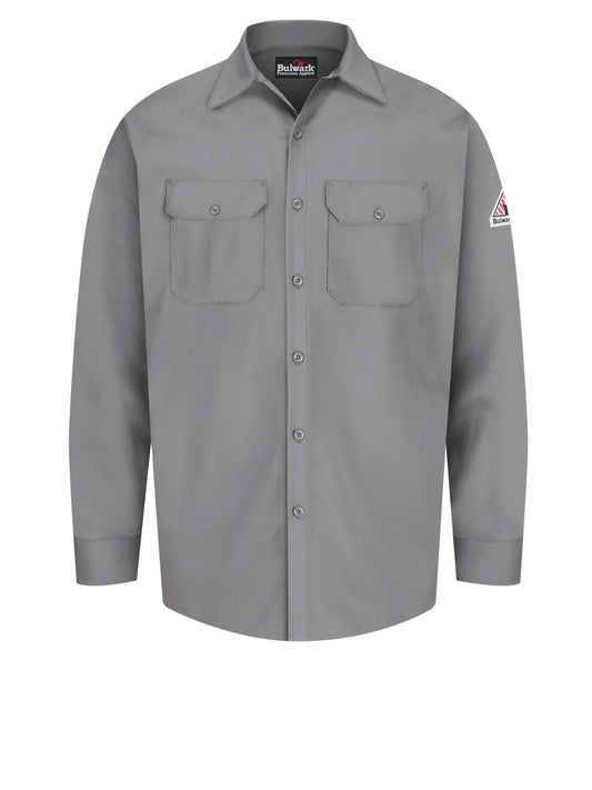 Men's Midweight Excel Flame-Resistant Work Shirt - SEW2 - Silver Grey
