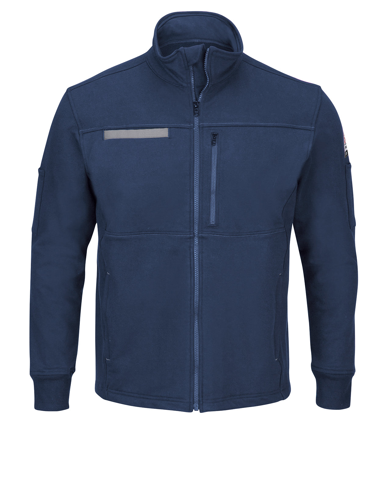 Men's Flame-Resistant Zip-Up Fleece Jacket - SEZ2 - Navy