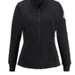 Women's Flame-Resistant Zip-Up Fleece Jacket - SEZ3 - Black