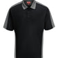Men's Short Sleeve Performance Knit Two-Tone Polo - SK54 - Black/Gray