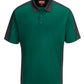 Men's Short Sleeve Performance Knit Two-Tone Polo - SK54 - Hunter Green/Charcoal
