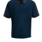 Men's Short Sleeve Performance Knit Two-Tone Polo - SK54 - Navy/Charcoal