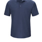 Men's Short Sleeve Performance Knit Gripper-Front Polo - SK74 - Navy