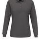 Women's Long Sleeve Performance Knit® Polo - SK7L - Charcoal