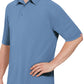 Men's Short Sleeve Performance Knit Flex Series Pro Polo - SK90 - Medium Blue